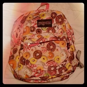 Pink Doughnut Jansport Bookbag